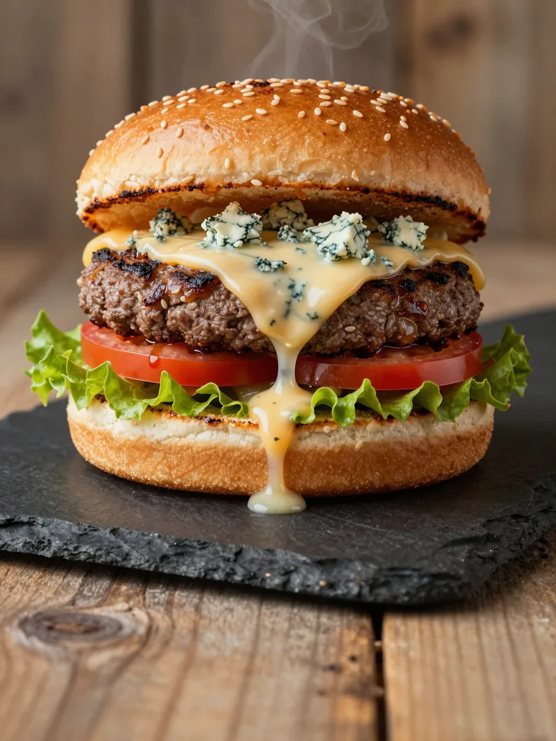 Generiertes Food-Bild eines Burgers